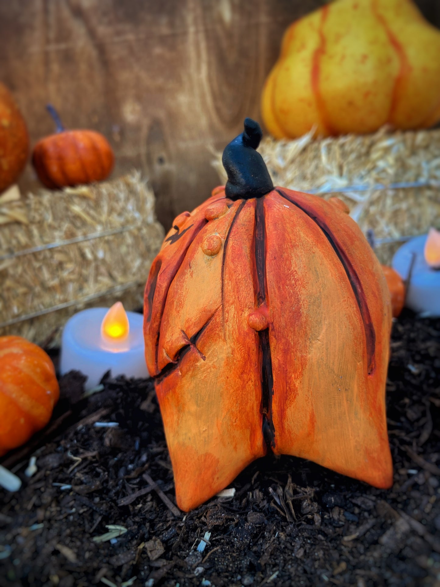 Harry the Pumkin Puppy Sculpture 🎃