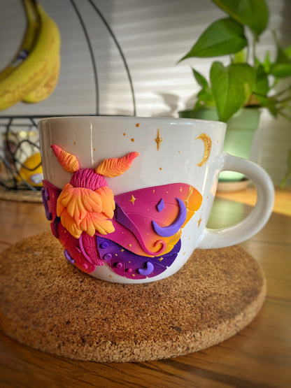 Pink Moth Mug