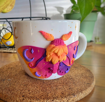 Pink Moth Mug