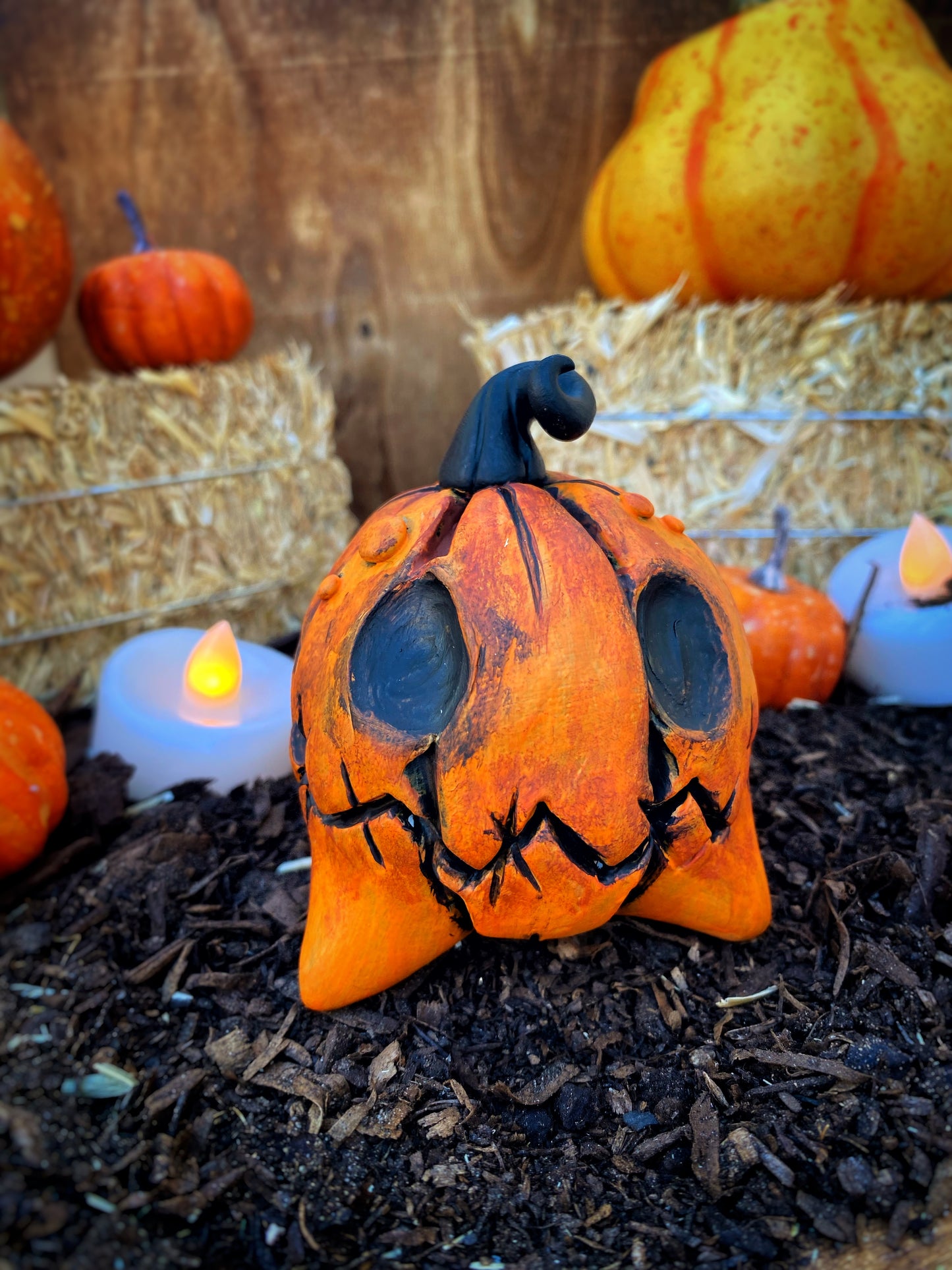 Ottis the Pumpkin Puppy Sculpture 🎃